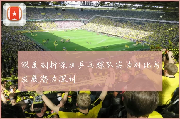 深度剖析深圳乒乓球队实力对比与发展潜力探讨